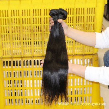8A bundle and closure Wholesale 100% sliky Raw Virgin Cuticle Aligned  Brazilian Human Hair